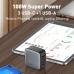 Kucni punjac sa adapterima LDNIO Q408 GaN PPS QC3.0 (30W), 3xPD3.0 (100W), 100W Max, a Type C na Type C kablom crni Kucni punjac sa adapterima LDNIO Q408 GaN PPS QC3.0 (30W), 3xPD3.0 (100W), 100W Max, a Type C na Type C kablom crni
