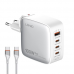 Kucni punjac sa adapterima LDNIO Q408 GaN PPS QC3.0 (30W), 3xPD3.0 (100W), 100W Max, sa Type C na Type C kablom beli Kucni punjac sa adapterima LDNIO Q408 GaN PPS QC3.0 (30W), 3xPD3.0 (100W), 100W Max, sa Type C na Type C kablom beli