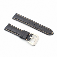 Narukvica elegant relief kozna za smart watch 22mm crna Narukvica elegant relief kozna za smart watch 22mm crna