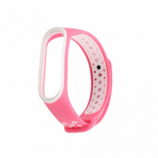 Narukvica za smart watch Xiaomi Mi Band M3/M4 pink bela Narukvica za smart watch Xiaomi Mi Band M3/M4 pink bela
