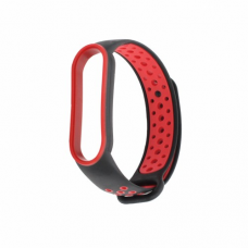 Narukvica za smart watch Xiaomi Mi Band M5/M6 crno crvena Narukvica za smart watch Xiaomi Mi Band M5/M6 crno crvena