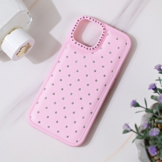 Futrola Bling za iPhone 15 6.1 roze