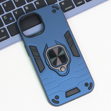 Futrola Cube Ring za iPhone 15 6.1 tamno plava Futrola Cube Ring za iPhone 15 6.1 tamno plava