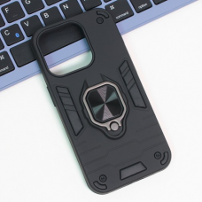Futrola Cube Ring za iPhone 15 Pro 6.1 crna Futrola Cube Ring za iPhone 15 Pro 6.1 crna