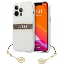 Futrola Guess 4G Stripe Charm za iPhone 13 Pro 6.1 braon (GUHCP13LKB4GBR) Futrola Guess 4G Stripe Charm za iPhone 13 Pro 6.1 braon (GUHCP13LKB4GBR)