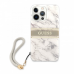 Futrola Guess Marble Strap za iPhone 13 Pro 6.1 siva (GUHCP13LKMABGR)