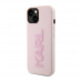 Futrola Karl Lagerfeld 3D Rubber Glitter Logo za iPhone 15 6.1 roze (KLHCP15S3DMBKCP)