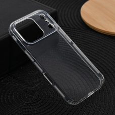 Futrola silikonska Ultra Thin with pluggy za iPhone 17 Pro 6.3 transparent