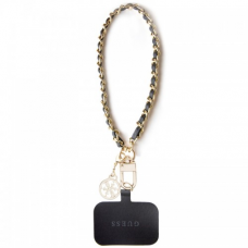 Traka za telefon Guess HDSP PU Saffiano Chain Strap 4G Charm crna (GUOUCHSAMC4K) Traka za telefon Guess HDSP PU Saffiano Chain Strap 4G Charm crna (GUOUCHSAMC4K)