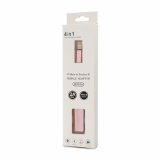 Adapter za slusalice i punjenje IP-5 iPhone lightning roze Adapter za slusalice i punjenje IP-5 iPhone lightning roze