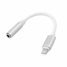 Adapter za slusalice iP-11 iPhone lightning na 3.5mm srebni Adapter za slusalice iP-11 iPhone lightning na 3.5mm srebni
