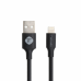 Auto punjac Teracell Evolution TC-05 2xUSB QC3.0 2.4A sa iPhone lightning kablom crni