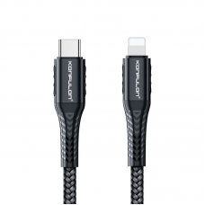 Data kabl KONFULON DC36 PD 20W Super Fast Charge Type C na lighting crni 0.2m Data kabl KONFULON DC36 PD 20W Super Fast Charge Type C na lighting crni 0.2m