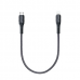 Data kabl KONFULON DC36 PD 20W Super Fast Charge Type C na lighting crni 0.2m