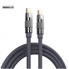 Data kabl REMAX Wefon 100W Zinc-Alloy RC-C055 Type C na Type C sivi Data kabl REMAX Wefon 100W Zinc-Alloy RC-C055 Type C na Type C sivi