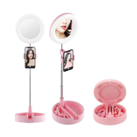 Drzac za mobilni sa LED rasvetom makeup D3 pink