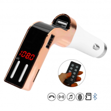 FM transmiter 590 USB TF Remote Bluetooth 5.0 12-24V handsfree zlatni FM transmiter 590 USB TF Remote Bluetooth 5.0 12-24V handsfree zlatni