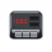 FM transmiter C6 USB Bluetooth 5.0 12-24V handsfree sivi FM transmiter C6 USB Bluetooth 5.0 12-24V handsfree sivi