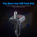 FM transmiter C6 USB Bluetooth 5.0 12-24V handsfree sivi FM transmiter C6 USB Bluetooth 5.0 12-24V handsfree sivi