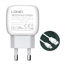 Kucni punjac LDNIO A2313Q PD + QC3.0 sa iPhone lightning kablom Kucni punjac LDNIO A2313Q PD + QC3.0 sa iPhone lightning kablom