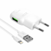 Kucni punjac Puro Fast Charger sa iPhone lightning kablom beli Kucni punjac Puro Fast Charger sa iPhone lightning kablom beli