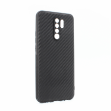 Futrola Carbon fiber za Xiaomi Redmi 9 crna Futrola Carbon fiber za Xiaomi Redmi 9 crna