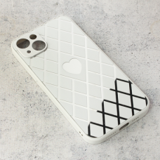 Futrola Diamond Heart za iPhone 14 Plus 6.7 bela Futrola Diamond Heart za iPhone 14 Plus 6.7 bela