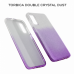 Futrola Double Crystal Dust za Huawei P40 Lite E plavo srebrna