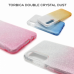Futrola Double Crystal Dust za Huawei P40 Lite E plavo srebrna