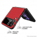 Futrola Elegant Leather za Samsung Z Flip 4 crvena