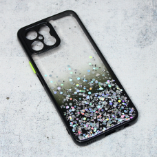Futrola Frame Glitter za Honor X8 crna Futrola Frame Glitter za Honor X8 crna