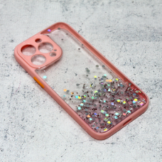 Futrola Frame Glitter za iPhone 13 Pro 6.1 roze