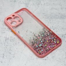 Futrola Frame Glitter za iPhone 13 Pro Max 6.7 roze Futrola Frame Glitter za iPhone 13 Pro Max 6.7 roze