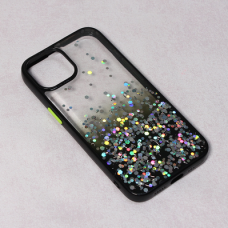 Futrola Frame Glitter za iPhone 14 6.1 crna