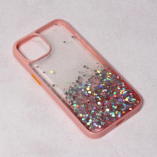 Futrola Frame Glitter za iPhone 14 6.1 roze Futrola Frame Glitter za iPhone 14 6.1 roze