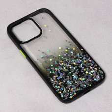 Futrola Frame Glitter za iPhone 14 6.7 Pro Max crna