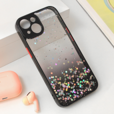 Futrola Frame Glitter za iPhone 15 6.1 crna Futrola Frame Glitter za iPhone 15 6.1 crna