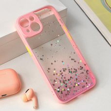 Futrola Frame Glitter za iPhone 15 6.1 roze Futrola Frame Glitter za iPhone 15 6.1 roze