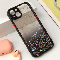 Futrola Frame Glitter za iPhone 15 Plus 6.7 crna Futrola Frame Glitter za iPhone 15 Plus 6.7 crna