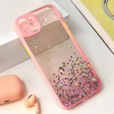 Futrola Frame Glitter za iPhone 15 Plus 6.7 roze Futrola Frame Glitter za iPhone 15 Plus 6.7 roze
