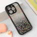 Futrola Frame Glitter za iPhone 15 Pro 6.1 crna