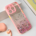 Futrola Frame Glitter za iPhone 15 Pro 6.1 roze Futrola Frame Glitter za iPhone 15 Pro 6.1 roze