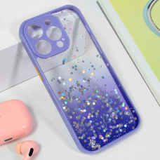 Futrola Frame Glitter za iPhone 15 Pro Max 6.7  ljubicasta