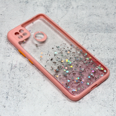 Futrola Frame Glitter za Xiaomi Redmi 9C roze