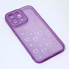 Futrola Heart Color IMD za iPhone 14 Pro Max 6.7 ljubicasta Futrola Heart Color IMD za iPhone 14 Pro Max 6.7 ljubicasta