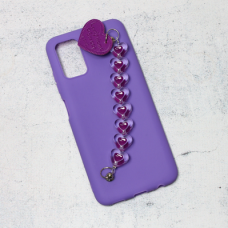Futrola Jewellery Heart za Samsung A037G Galaxy A03s (EU) ljubicasta