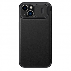 Futrola Nillkin Qin Pro (plain leather) za iPhone 14 Max 6.7 crna Futrola Nillkin Qin Pro (plain leather) za iPhone 14 Max 6.7 crna