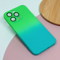Futrola Rainbow Spring za iPhone 13 Pro 6.1 zeleno svetlo plava