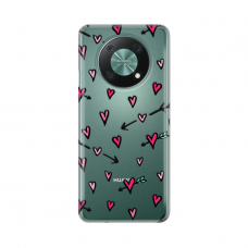 Futrola Silikonska Print Skin za Huawei Nova Y90 Heart Pattern