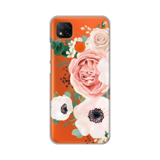 Futrola Silikonska Print Skin za Xiaomi Redmi 9C Luxury Pink Flowers